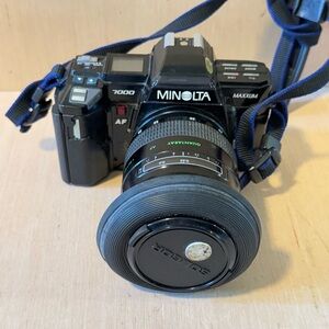 Minolta Maxxum 7000AF 35mm SLR Film Camera w/28-70mm Zoom Len UNTESTED Buy As Is